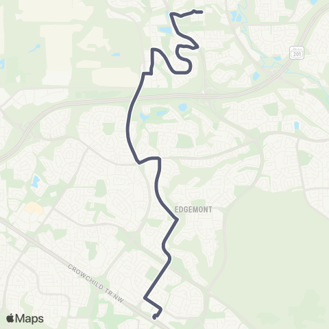 Calgary Transit Dalhousie Station / Sage Hill map