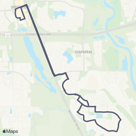 Calgary Transit Legacy map