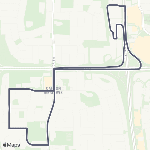 School Bus Express Scarlett / Anderson map