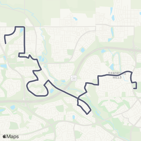 Calgary Transit Sage Hill / North Pointe Terminal map