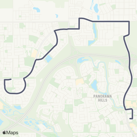 Calgary Transit Evanston map