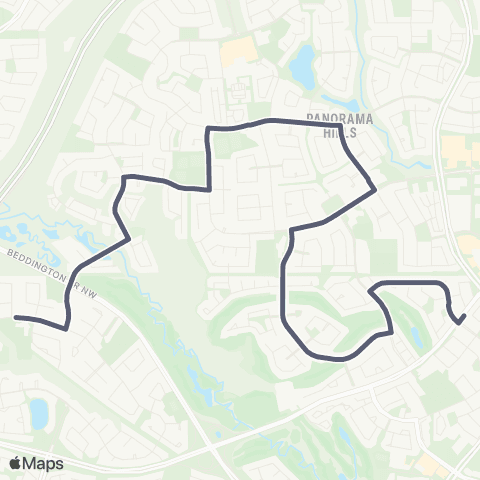 School Bus Express St. Elizabeth Seton / Panorama Hills map