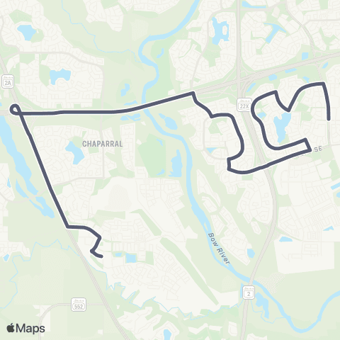 School Bus Express All Saints High / Auburn Bay map