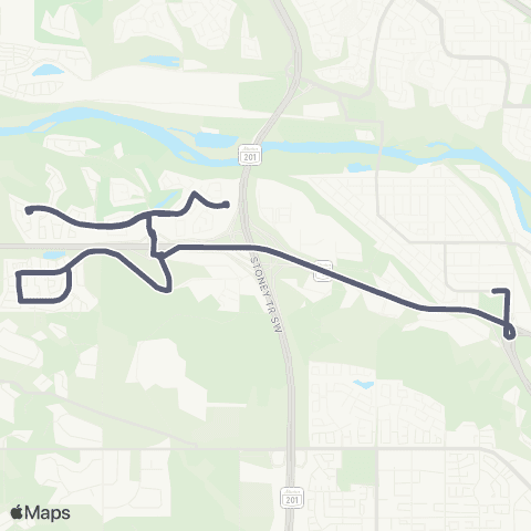 School Bus Express Loa / Bowness / Valley Ridge map