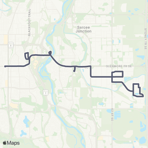 Calgary Transit Point Trotter Industrial map