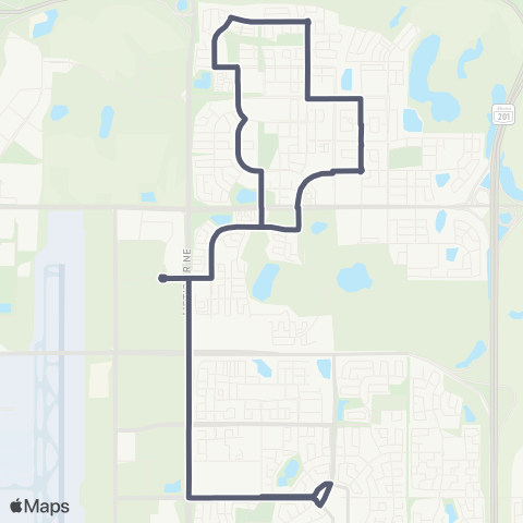 Calgary Transit East Skyview Ranch / Redstone map