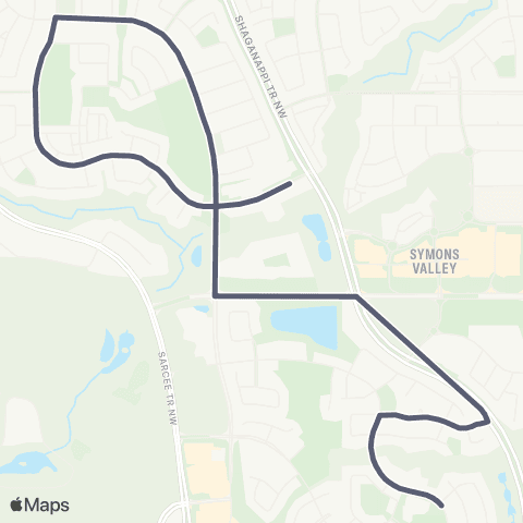 School Bus Express Blessed Marie / Rose / Nolan Hill map