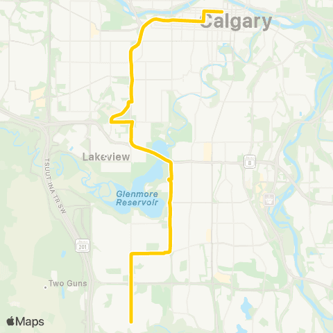 Calgary Transit MAX Yellow | 304 map