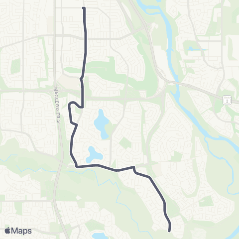 School Bus Express Beaverbrook / Parkland map