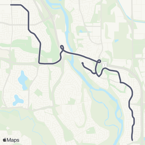 School Bus Express Beaverbrook / Douglasdale map