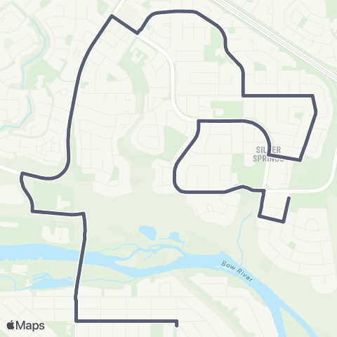 School Bus Express Bowness / Silver Springs map