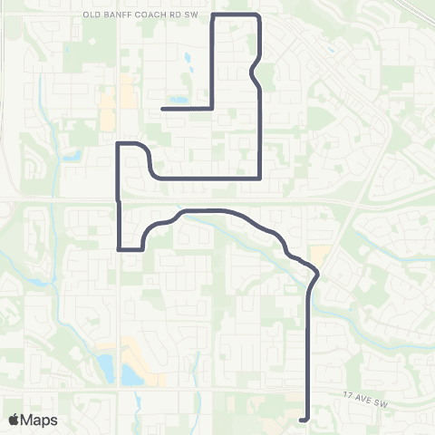 School Bus Express West Springs / Ernest Manning map