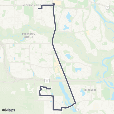School Bus Express Scarlett / Silverado map