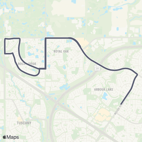 School Bus Express Robert Thirsk / Rocky Ridge map