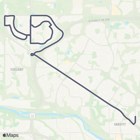 School Bus Express Brebeuf / Royaloak / Rockyridge map