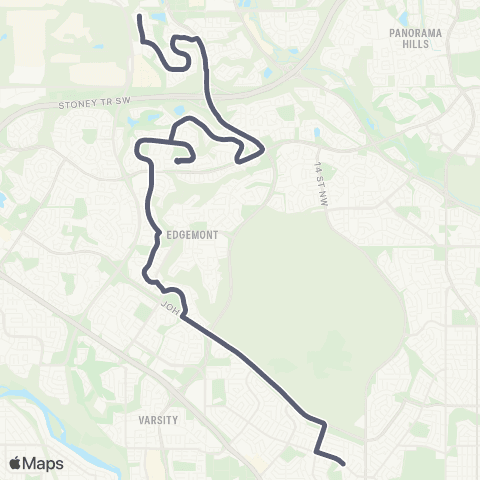 School Bus Express St. Francis / Sherwood / Hamptons / Edgemont map