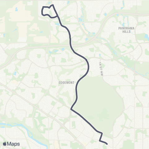 School Bus Express St. Francis / Nolanhill map