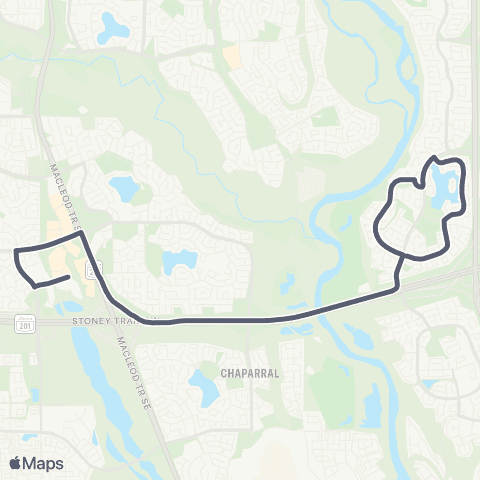 School Bus Express Bishop O'Byrne / McKenzie / Mtn Park map