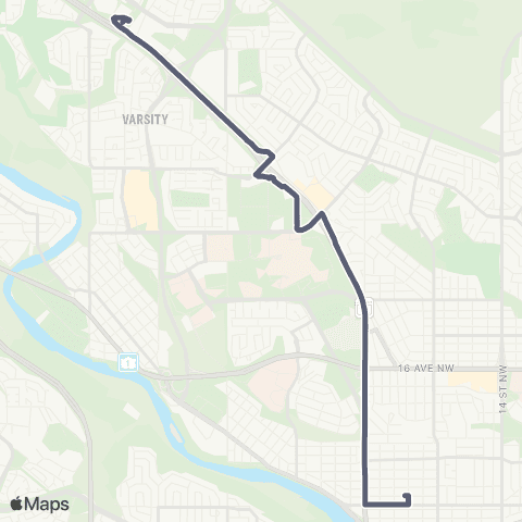 School Bus Express Madeleine D'Houet / Dalhousie Station map