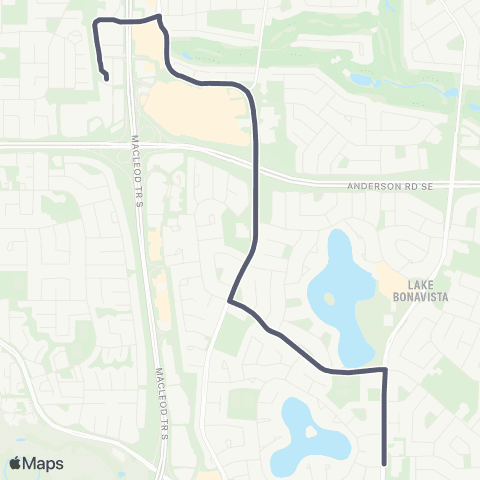 School Bus Express St Bonaventure / Anderson map