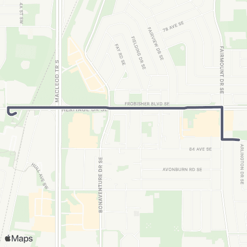 School Bus Express St Matthew / Heritage map