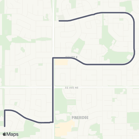 School Bus Express Dr. Gordon Higgins / Temple map