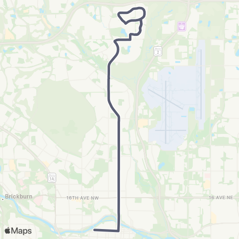 Calgary Transit Coventry Hills Express map
