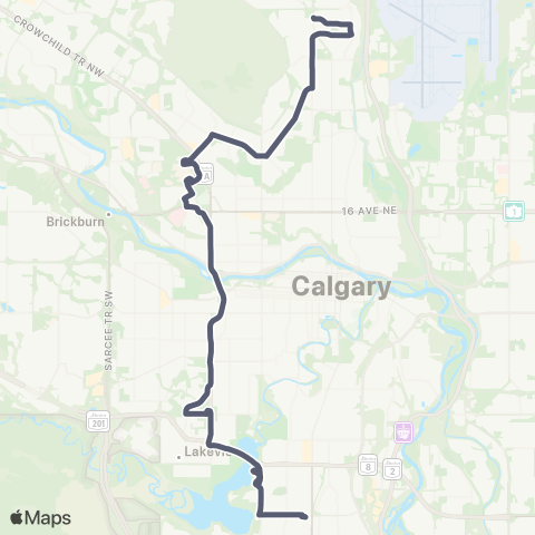 Calgary Transit Heritage Station / Northmount Dr N map