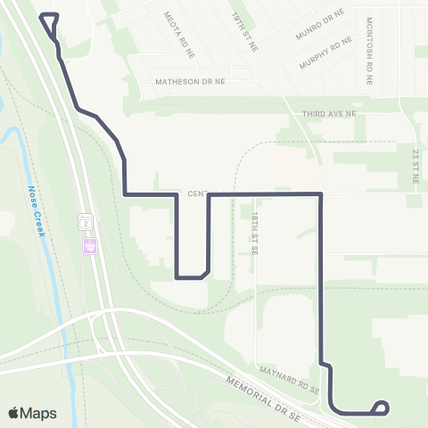 Calgary Transit Willowglen map
