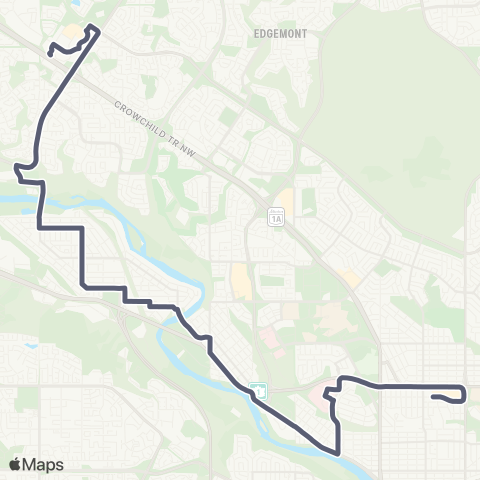 Calgary Transit Crowfoot Station / North Hill map