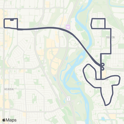 Calgary Transit Lynnwood map