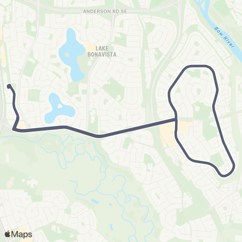 Calgary Transit Deer Ridge map