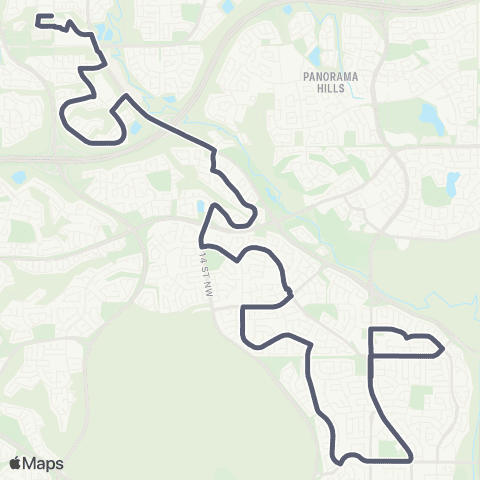 Calgary Transit Sandstone map