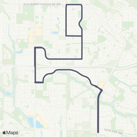 Calgary Transit West Springs / Discovery Ridge map