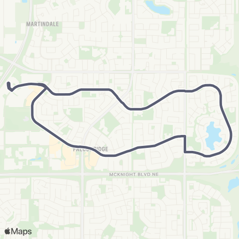 Calgary Transit Falconridge map