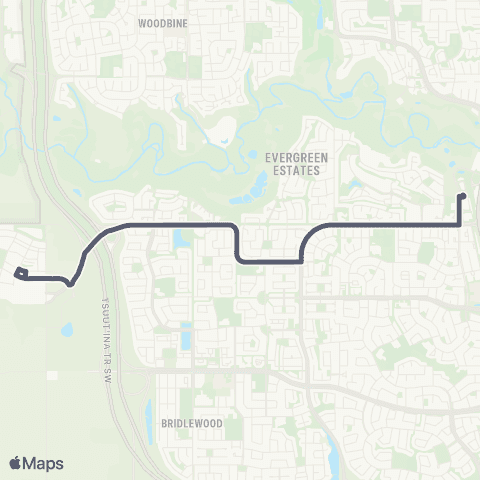 Calgary Transit Alpine Park map