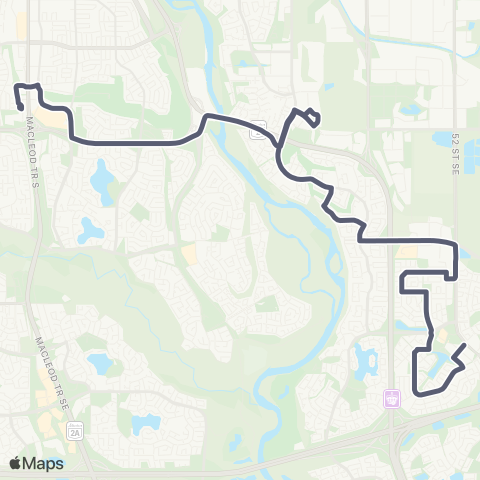 Calgary Transit McKenzie Towne map