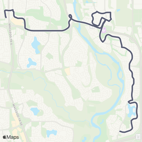 Calgary Transit McKenzie map