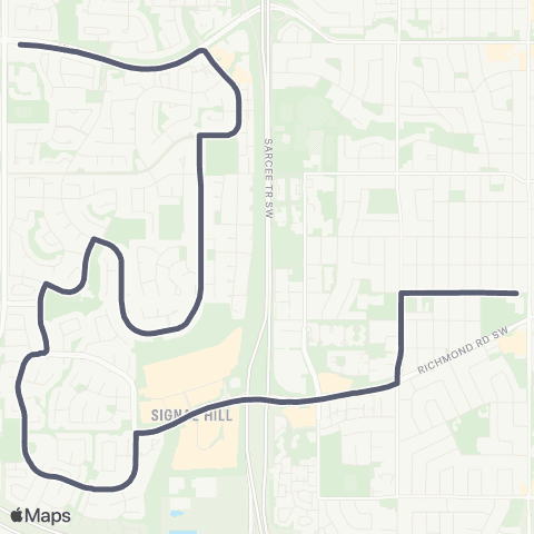 School Bus Express A E Cross / Signal Hill map
