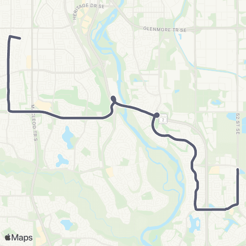 School Bus Express Lady of The Rockies / Douglasdale map