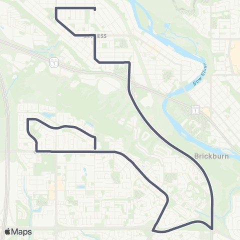 School Bus Express Bowness / Cougar Ridge map
