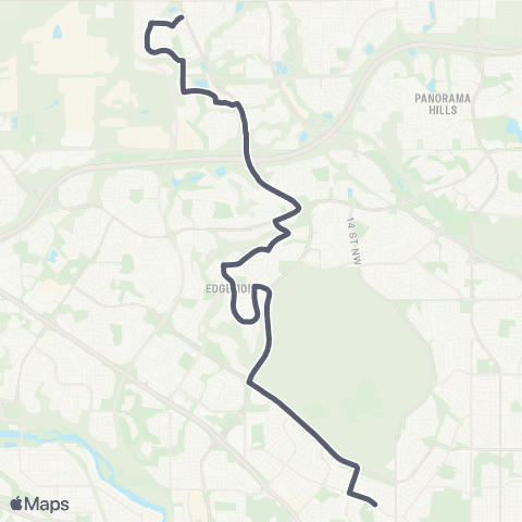 School Bus Express St. Francis / Nolanhill / Edgemont map