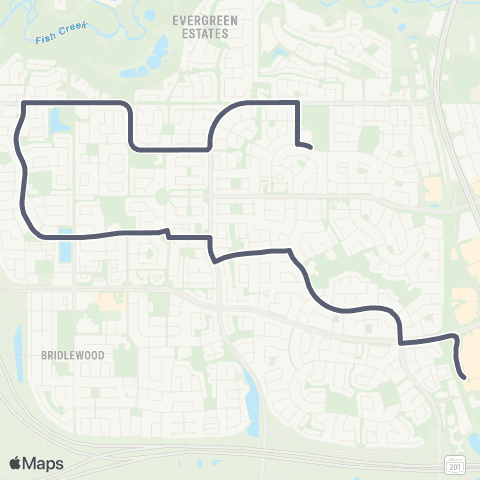 School Bus Express Our Lady of Peace / Shawnessy map
