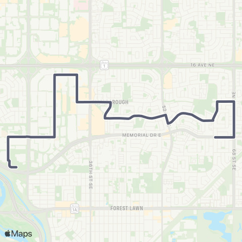 Calgary Transit Maryvale / Franklin Industrial map