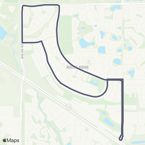 Calgary Transit Rocky Ridge map