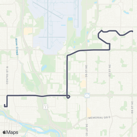 School Bus Express Crescent Hts / Castleridge / Falconridge map