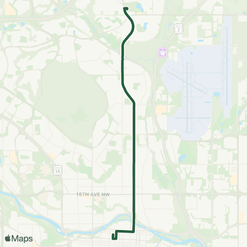 Calgary Transit MAX Green | 301 map