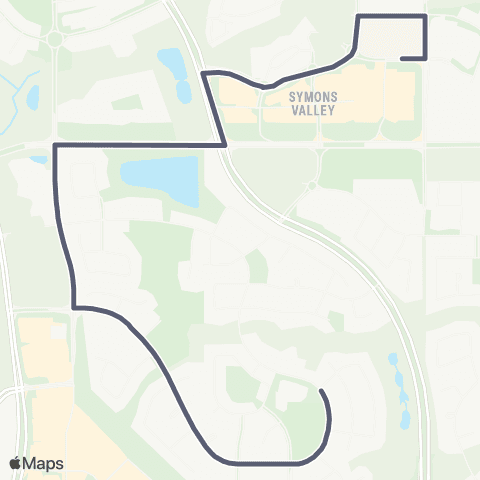 School Bus Express Blessed Marie / Rose / Sage Hill Term map