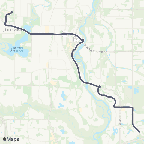 School Bus Express Bishop Carroll / McKenzie Towne Express map
