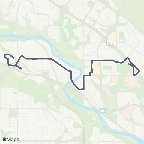 Calgary Transit Brentwood Station / Greenwood map